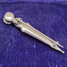 Load image into Gallery viewer, Antique Sterling Silver Scottish Agate Dirk Brooch
