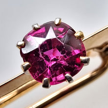 Load image into Gallery viewer, Edwardian 18ct Gold Ruby &amp; Diamond Bar Brooch close-up
