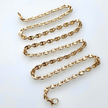 Load image into Gallery viewer, Vintage 9ct Gold 18&quot; Anchor Link Neckchain, 24.9 grams flat lay
