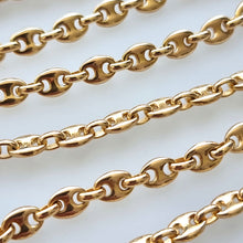Load image into Gallery viewer, Vintage 9ct Gold 18&quot; Anchor Link Neckchain, 24.9 grams close-up
