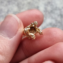 Load image into Gallery viewer, Vintage 9ct Gold Throne Charm in hand
