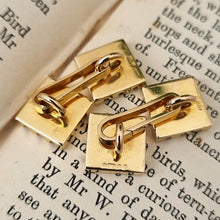 Load image into Gallery viewer, Vintage 9ct Gold Cufflinks by Hans Georg Mautner reverse
