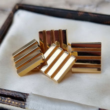 Load image into Gallery viewer, Vintage 9ct Gold Cufflinks by Hans Georg Mautner in box
