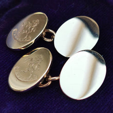 Load image into Gallery viewer, Art Deco 9ct Gold &quot;Invicta&quot; Cufflinks, 15.0 grams
