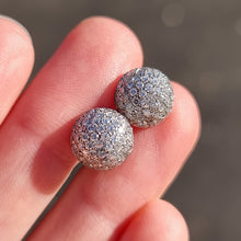 Load image into Gallery viewer, 18ct White Gold Diamond Domed Cluster Stud Earrings, 1.00ct in hand
