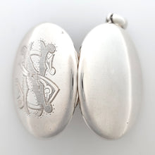Load image into Gallery viewer, Victorian Silver Monogram Locket, Initials NS
