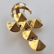 Load image into Gallery viewer, 9ct Gold &amp; Silver Masonic Ball Charm Pendant open
