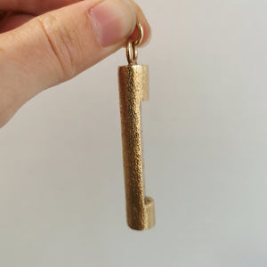 Vintage Solid 9ct Gold Ingot Pendant, 31.3 grams