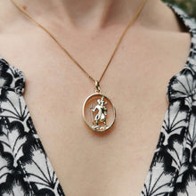 Load image into Gallery viewer, Vintage 9ct Gold Saint Christopher Pendant
