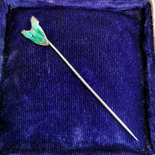 Load image into Gallery viewer, Antique 900 Silver &amp; Enamel Tie/Stick Pin
