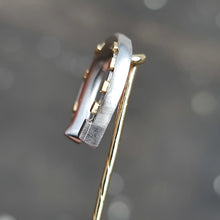 Load image into Gallery viewer, Victorian Platinum &amp; 15ct Gold Horseshoe Tie/Stick Pin side
