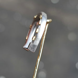 Victorian Platinum & 15ct Gold Horseshoe Tie/Stick Pin side