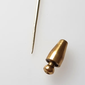 Victorian Platinum & 15ct Gold Horseshoe Tie/Stick Pin bottom