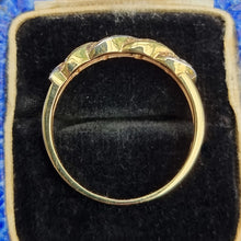 Load image into Gallery viewer, Vintage 18ct Gold Diamond Double Twist Ring
