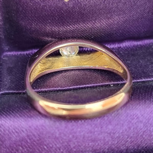 Vintage 18ct Gold Diamond Solitaire Ring, 0.22ct behind head