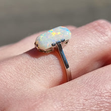 Load image into Gallery viewer, Vintage 18ct White Gold &amp; Platinum Opal Ring, 1.50ct modelled
