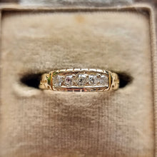 Load image into Gallery viewer, Victorian 18ct Gold Diamond Ring, Hallmarked Chester 1888 in box
