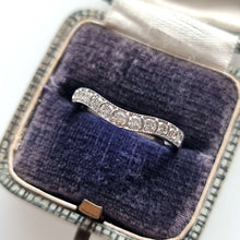 Load image into Gallery viewer, 18ct White Gold Shaped Brilliant Cut Diamond Band, 0.33ct in box
