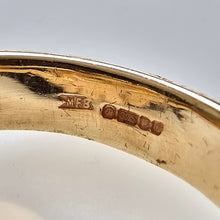 Load image into Gallery viewer, Antique 9ct Gold Diamond Sunflower Ring hallmark
