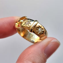 Load image into Gallery viewer, Edwardian 18ct Gold Diamond Buckle Ring
