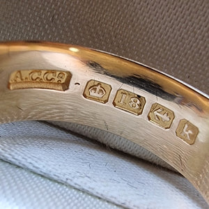 Edwardian 18ct Gold Diamond Buckle Ring