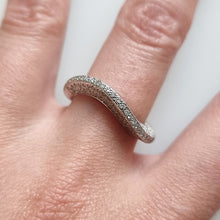 Load image into Gallery viewer, 18ct White Gold Diamond Wave Ring, 0.60ct modelled
