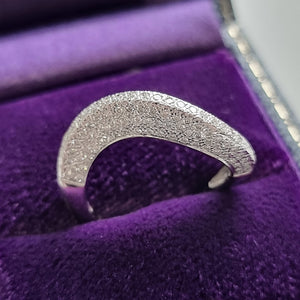18ct White Gold Diamond Wave Ring, 0.60ct in box