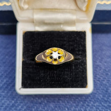 Load image into Gallery viewer, Edwardian 18ct Gold Solitaire Diamond Gypsy Ring
