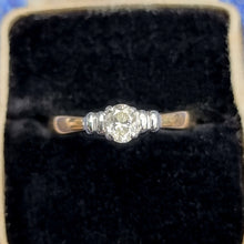 Load image into Gallery viewer, 9ct Gold Oval Diamond Solitaire Ring, 0.25ct in box
