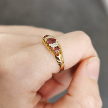 Load image into Gallery viewer, Edwardian 18ct Gold Ruby &amp; Diamond Ring
