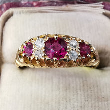 Load image into Gallery viewer, Edwardian 18ct Gold Ruby &amp; Diamond Ring
