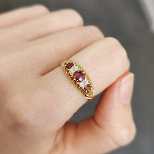 Load image into Gallery viewer, Edwardian 18ct Gold Ruby &amp; Diamond Ring
