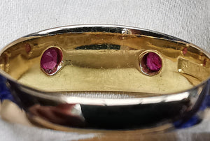 Victorian 18ct Gold Ruby & Pearl Ring