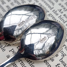 Load image into Gallery viewer, Liberty &amp; Co. Vintage Pair of Sterling Silver Teaspoons, Birmingham 1939 hallmarks
