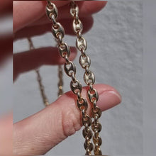 Load and play video in Gallery viewer, Vintage 9ct Gold 18&quot; Anchor Link Neckchain, 24.9 grams
