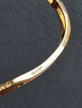 Load image into Gallery viewer, Victorian 15ct Gold Seed Pearl Horseshoe Bangle
