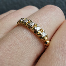 Load image into Gallery viewer, Vintage 18ct Gold Five Stone Diamond Ring
