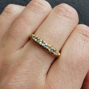 Vintage 18ct Gold Five Stone Diamond Ring